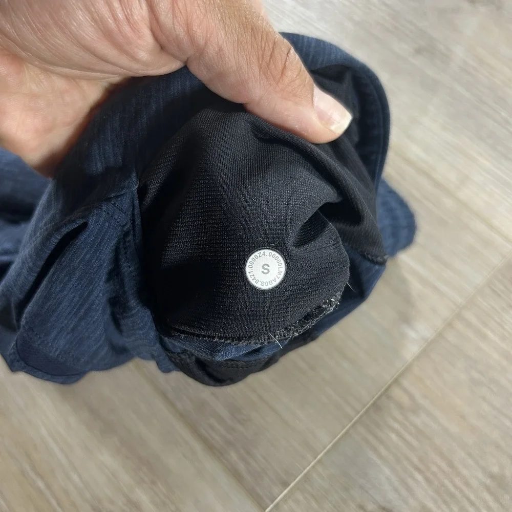 Lululemon‎ Pace Breaker Shorts Mens Small Navy Heathered 7 Inch Inseam Linerless
